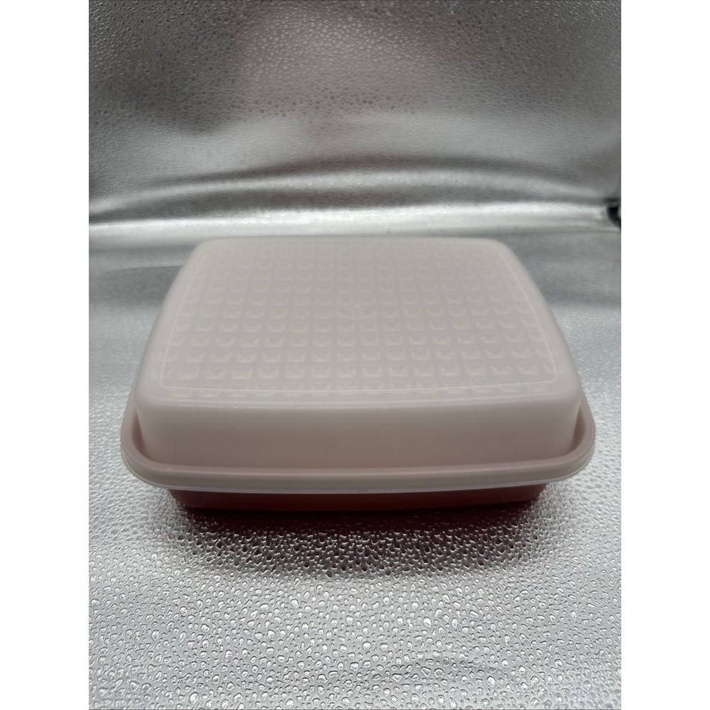 Tupperware Vintage 1518-6 Meat Keeper Marinade Container Lid Paprika Red